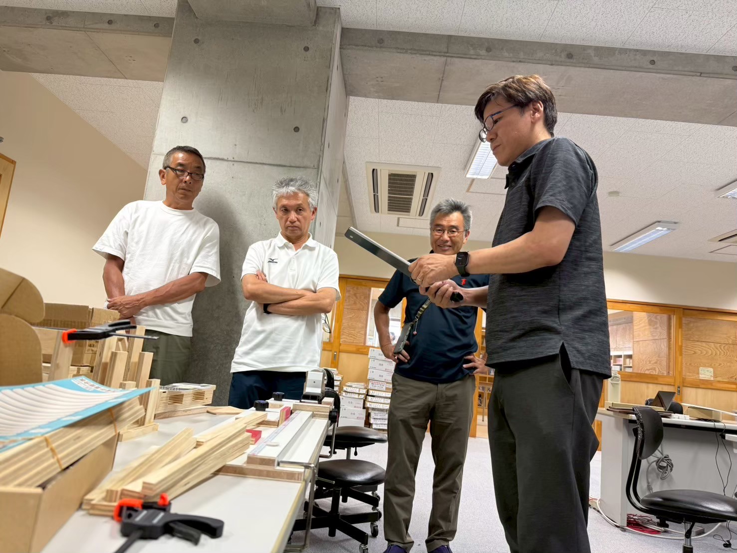 渡津先生の製作デモ