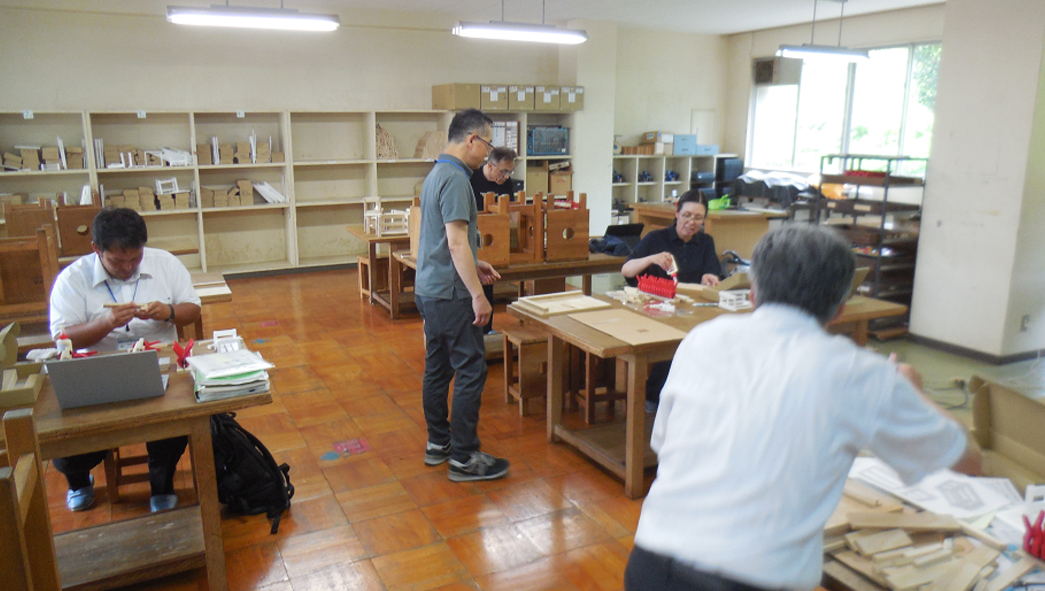 製作実習の様子