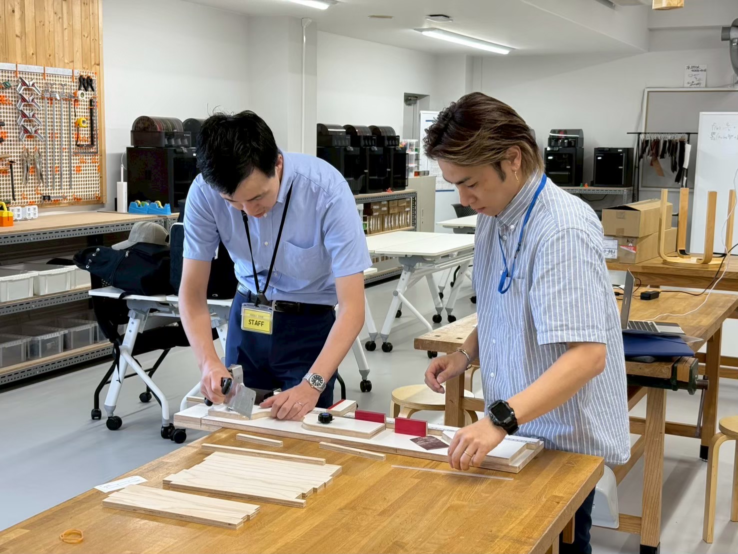 合板DL教材を使った製作実習