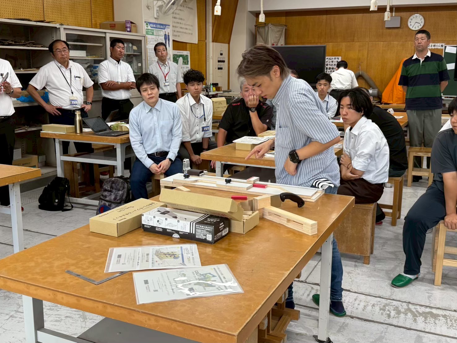 製作体験デモの様子