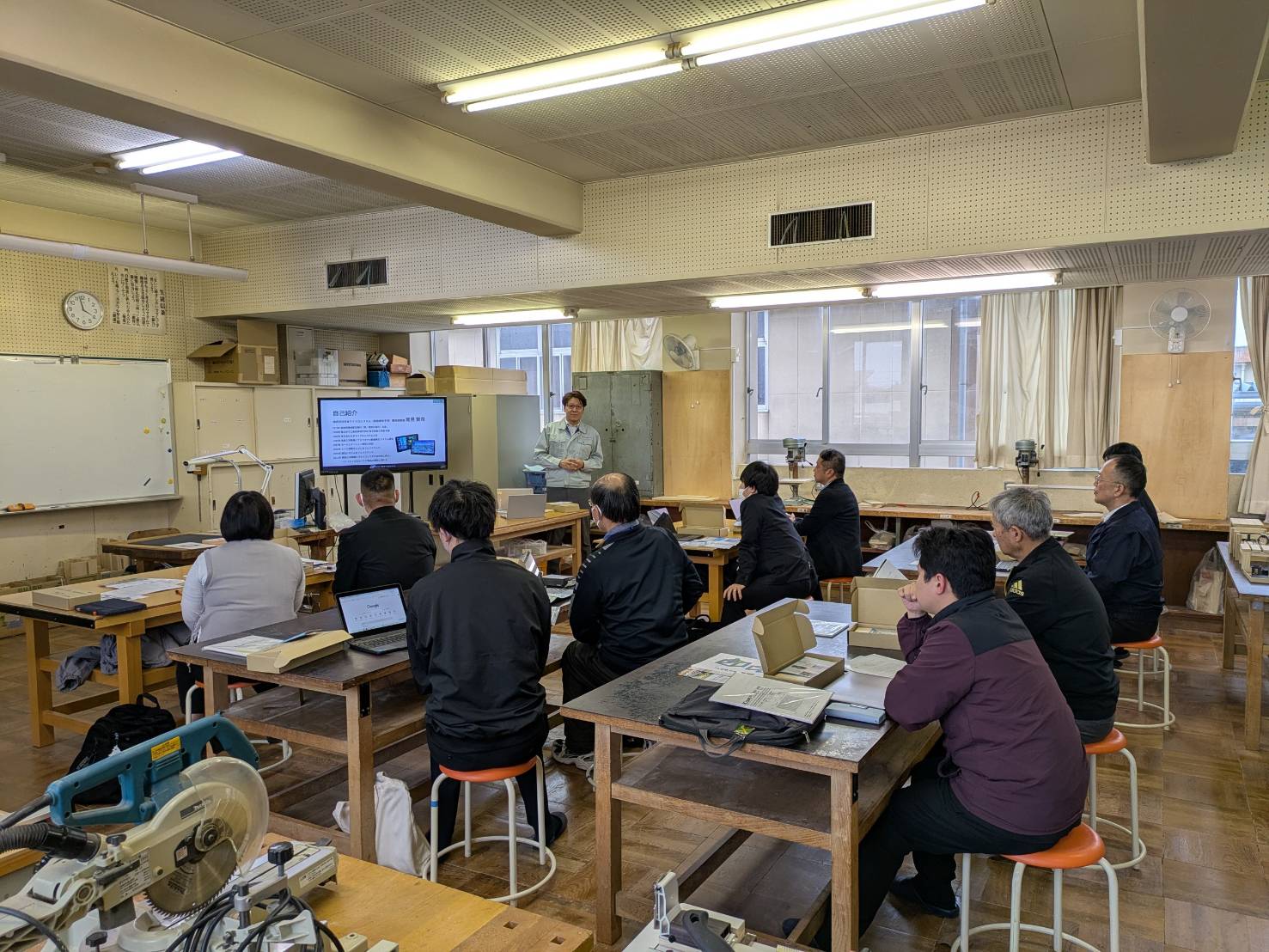 スライドを使った講義